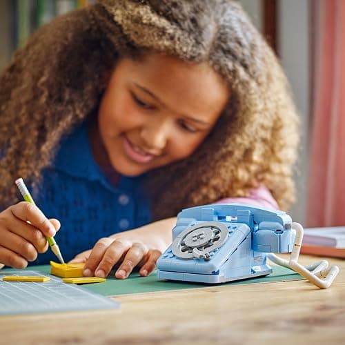 LEGO Creator 3in1 Retro Telephone Toy with Rotary Dial - Transforms into a 1980s Model or 2 Mobile Phones from the 2000s - Creative Gift for 8+ Year Old Girls & Boys - 31174 thumbnail 2