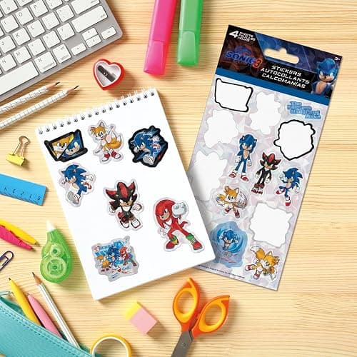 Sonic The Hedgehog 3 Standard Stickers - 4 Sheet thumbnail 6