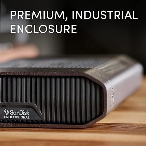 SanDisk Professional 24TB G-Drive Enterprise-Class External Desktop Hard Drive - 7200RPM Ultrastar HDD Inside, USB-C (10Gbps), USB 3.2 Gen 2, Mac Ready - SDPHF1A-024T-NBAAD thumbnail 5