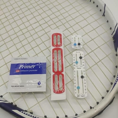 FUMELPRO Score Keeper for Tennis Racket and Padel,Easily Mounted Small Score Board to Keep Score of Points.numbers carved by Laser, bonded with strong Adhesive without Falling off,the Best Tennis Gift thumbnail 6