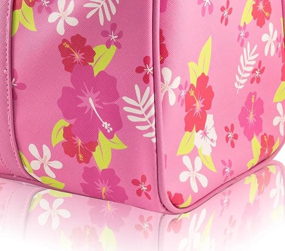 Disney Stitch Mini Duffle Bag for Girls | Small Travel Bag with Hawaiian Print | Lightweight Disney Overnight Bag with Adjustable Strap | Ages 3+ thumbnail 4