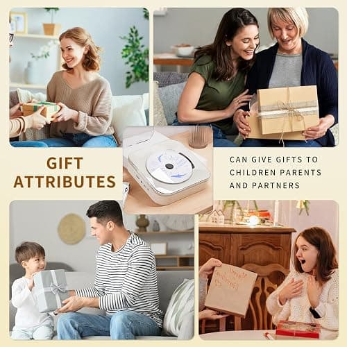 Portable CD Player with Transparent Lid, Speakers, Bluetooth, USB Port thumbnail 8