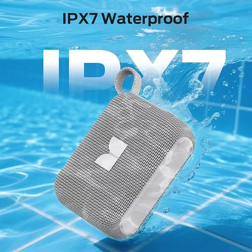 Monster Cube 1 Portable Bluetooth Speaker, IPX7 Waterproof, Bluetooth 6.0, 20H Playtime, Powerful Stereo Sound, Speaker for Home, Outdoors and Travel, Grey thumbnail 4
