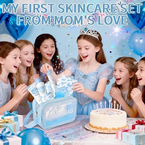 Milk Skincare Set for Kids & Teens 12PCS - Milk Skin Care for Girls Ages 8-12, Milk Extract Skincare for Beginners with Niacinamide & Hyaluronic Acid - Moisturizing Skin Kit for Daughter, Girls thumbnail 7