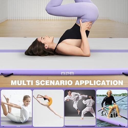BPB Inflatable Gymnastics Mat. 10ft Air Tumble Track for Home Use/Training/Gymnastics/Cheerleading/Yoga/Pilates/Martial Arts/Gym/Beach/Cheerleading/Water Fun thumbnail 6