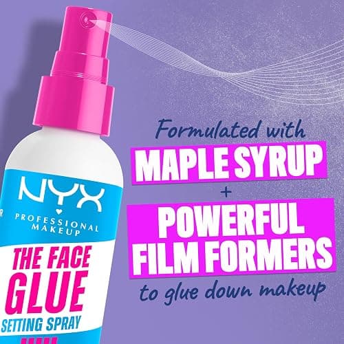 NYX Professional Makeup Setting Spray, The Face Glue Setting Spray, for Face, Up to 24 Hour Wear, Makeup Gripping, Transfer Resistant and Waterproof, 60ml thumbnail 4