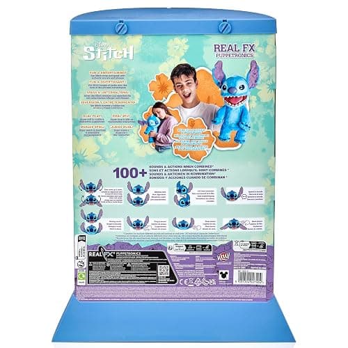Wow! Stuff Disney Stitch Puppetronic by RealFX | Looks, Feels & Sounds Real! | Disney's Lilo & Stitch | Over 100 Action & Sounds | 18" High | Ages 6+ thumbnail 7