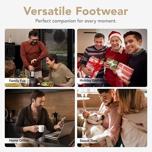 VeraCosy Men's Cozy Slip-on Slippers Corduroy Memory Foam Indoor House Shoes thumbnail 7