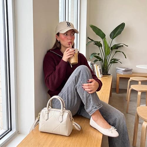 CUSHIONAIRE Como Ballet Flats for Women, Round Toe Mary Jane Womens Flats with Memory Foam Comfort, Wide Widths Available thumbnail 5