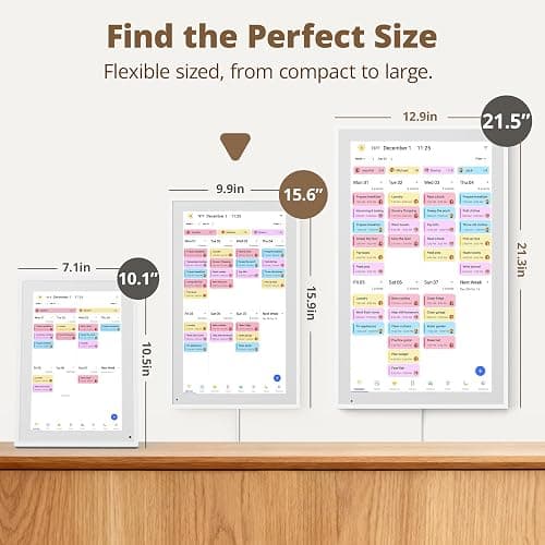 Dragon Touch Calendar, 15.6" Digital Calendar 2026 Family Wall Planner, 1080P Full HD Interactive Touchscreen, Smart Chore Chart and Home Organization, Gift for Busy Families Scheduling, UK Adapter thumbnail 2