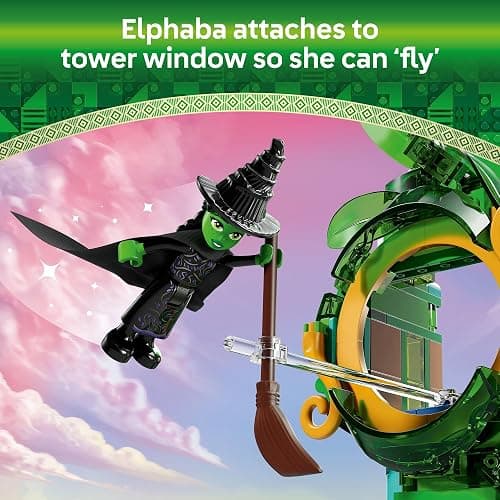 LEGO Wicked Welcome to Emerald City Building Toy - Wicked Toy for Kids, Ages 9+ - Gift for Girls and Boys with Tower Model, Glinda, & Elphaba Minidolls - 75684 thumbnail 5