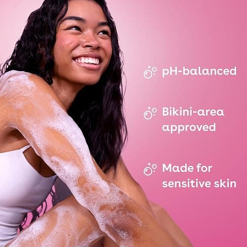 eos Cashmere Body Wash – Pomegranate Raspberry, Moisturizing Body Wash, Creamy Gel Formula, with Shea Butter, Glycerin, Vitamin E, pH Balanced, Sensitive Skin, Vegan, 16 fl oz thumbnail 4