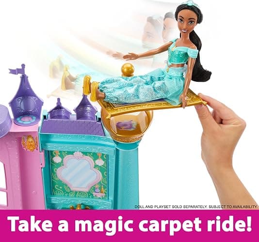 Mattel Disney Princess Toys, Ultimate Castle 4 Ft Tall with Lights & Sounds, 3 Levels, 10 Play Areas and 25+ Furniture & Pieces, Inspired by Disney Movies thumbnail 5