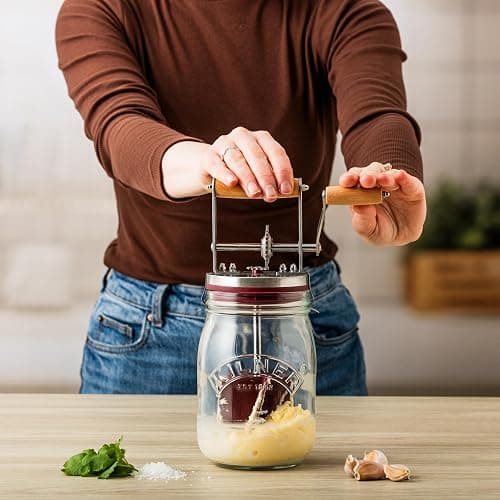 Kilner Vintage Glass Butter Churn; Delicious Homemade Butter in as Little as Ten Minutes; Large 34-Fluid Ounce Capacity Butter Churner, 1 EA thumbnail 2