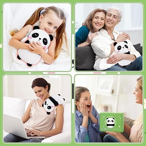Panda Microwavable Heating Pad for Period Cramps, Cute Animal Microwave Heating Pad for Women, Panda Plush Toy Heated Pad for Kids, Heating Pads for Neck Back Knee Pain Relief with Lavender Scented thumbnail 8