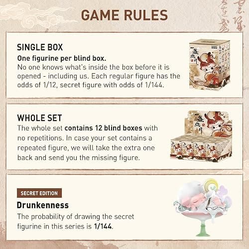 POP MART DIMOO Stories in The Cup Series Figures, Blind Box Figures, Random Design Action Figures Collectible Toys Home Decorations, Holiday Birthday Gifts, Single Box thumbnail 4