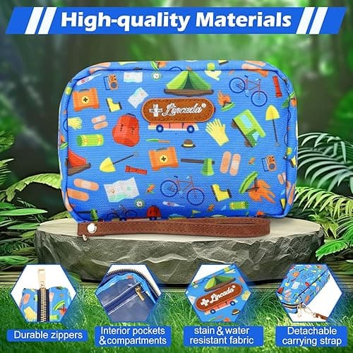Lincada Portable Travel First Aid Kit for Kids and Adults, 143 Pieces All-Purpose Emergency First Aid Kit for Home, Car, Diaper Bag, Camping & Hiking thumbnail 7