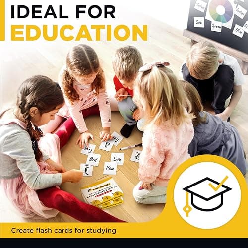 Dry Erase Magnetic Labels - Reusable Sticky Notes - Notepads for Refrigerator - Dry Erase Magnet Sheets - Blank Magnet Stickers to Write On - Magnets for Whiteboard Classroom Fridge thumbnail 4