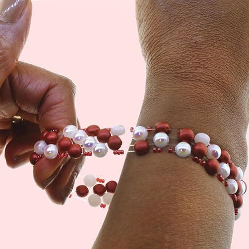 Stretch Magic Elastic Beading Cord – Clear Color, 0.8mm in Diameter, 100-Meter (328 ft) - Easy to Knot, Strong & Stretchy String for Making Beaded Jewelry thumbnail 7