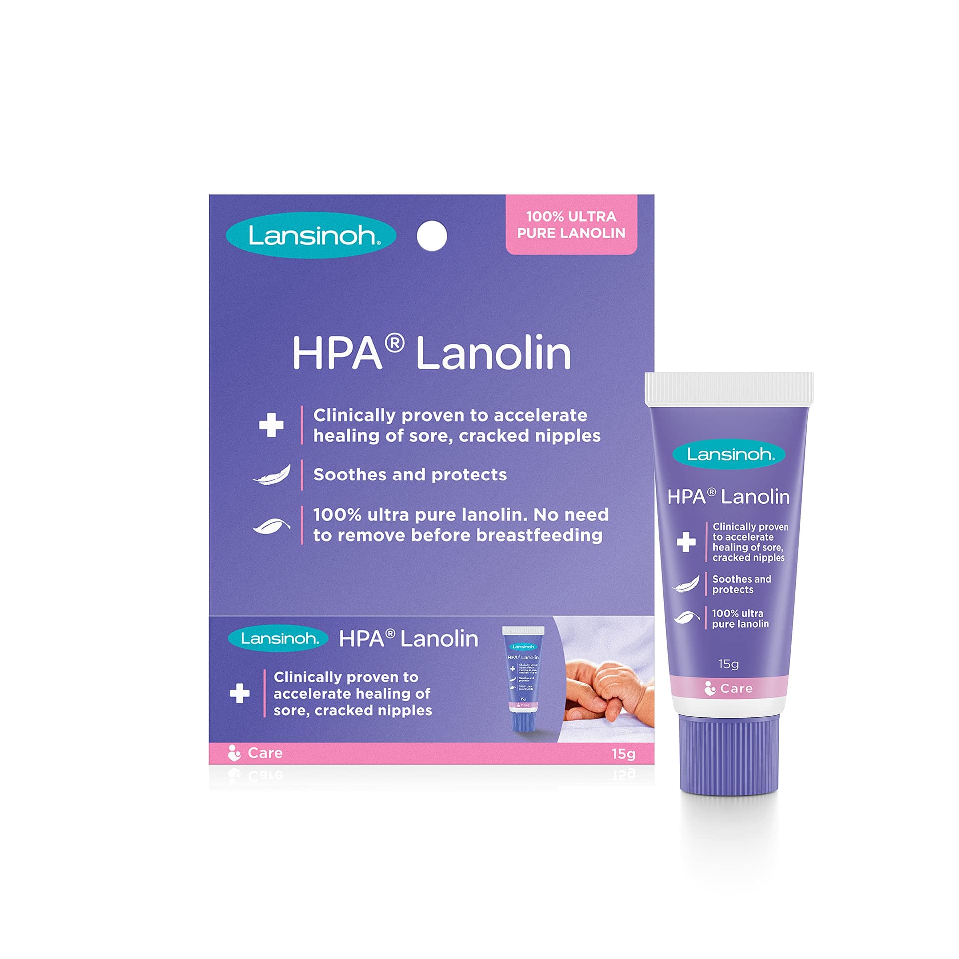 Lansinoh HPA Lanolin Nipple Cream, 15 Grams thumbnail 5