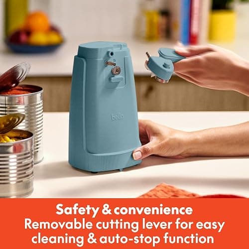 bella Electric Can Opener, Automatic One-Touch, Surf thumbnail 7