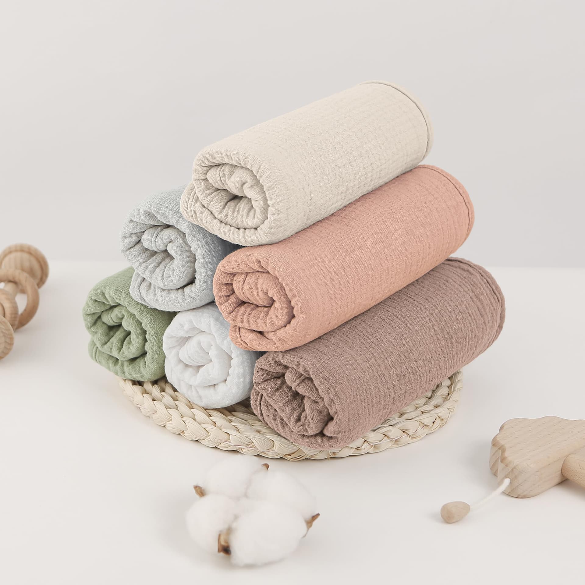 Muslin Burp Cloths thumbnail 6