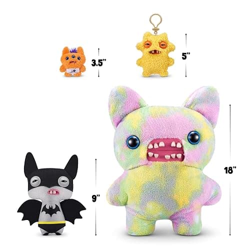 Fuggler x DC by ZURU Funny Ugly Monster, Plush, Collectible, Toy (Batman) thumbnail 2