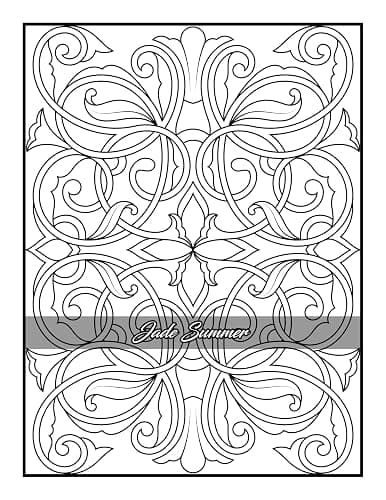 100 Amazing Patterns: An Adult Coloring Book with Fun, Easy, and Relaxing Coloring Pages thumbnail 95