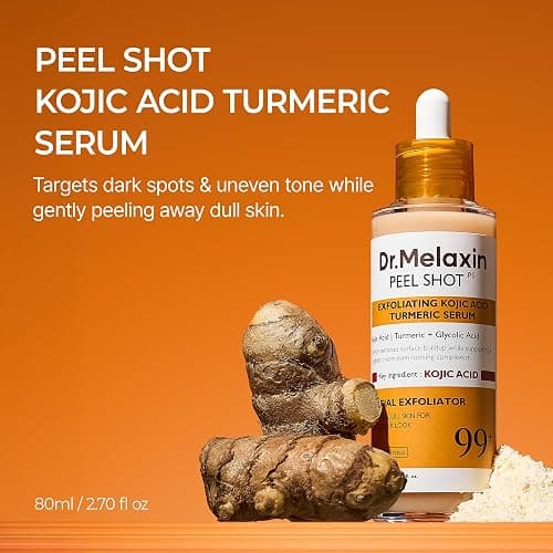 Dr.Melaxin Peel Shot Glow Rice Peeling Ampoule 80ml, Dead Skin Gentle Exfoliating Ampoule with Rice Water Extract, AHA BHA, Niacinamide, Daily Skin Texture Care, Korean Skincare (Kojic Acid) thumbnail 2