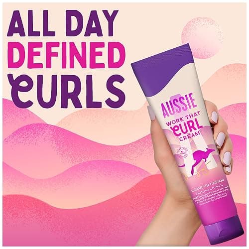 Aussie Bouncy Curls Set with Shampoo, Conditioner & Leave In Conditioner Curl Cream (300/225/160ml). Moisturize Curly & Wavy Hair, Anti-Frizz. With Coconut, Jojoba & Macadamia Nut Oil, Silicone free. thumbnail 7