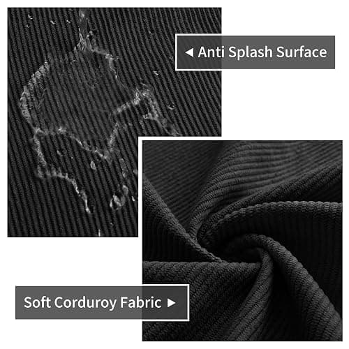KALIDI Large Corduroy Bag With Zip, Multiple Pockets For Work And College, Simple Solid Colour Style thumbnail 5
