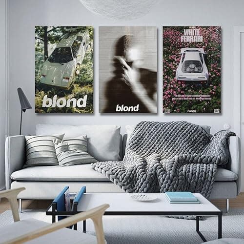 Zuiwumaoyi 3 PCS Frank Ocean Poster Music Cover Wall Art Canvas Room Decorative Aesthetic Print Decor Posters 08x12inch(20x30cm)-3pcs Unframe-style thumbnail 3