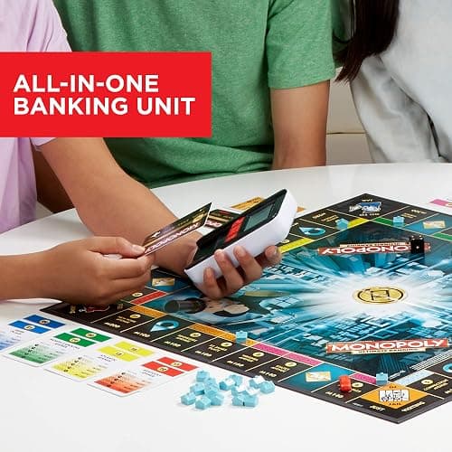 Hasbro Gaming Monopoly Ultimate Banking Edition Board Game for Families and Kids Ages 8 and Up, Electronic Banking Unit (Amazon Exclusive) thumbnail 6