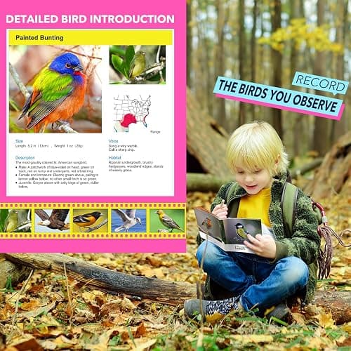 Toys for 3-7 Year Old Girls: LET'S GO! Binoculars for Kids Bird Watching|Camping 4 5 6 7 8 Year Old Girl Boy Christmas Halloween Birthday Gifts Outdoor Toy for Kid Ages 4-6 Toddler Gift Stuffers thumbnail 4