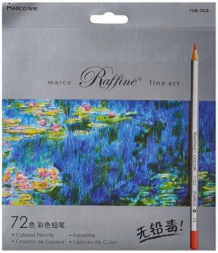 Marco ade 72-color Raffine Fine Art Colored Pencils/Drawing Pencils for Sketch/Secret Garden Coloring Book (Not Included) - Image 1