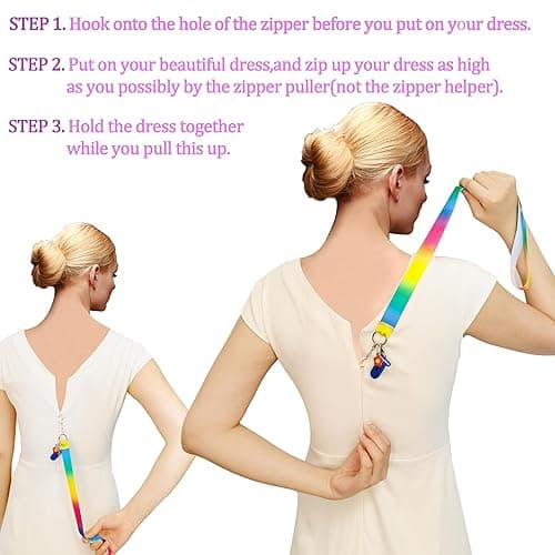 Dress Zipper Helper Zip Aid Tool for Easy Zipping - Zipper Puller for Dresses, Self-Zipping Aid for Kids, Elderly, and Arthritis, Compatible with Most Types, Convenient and Independent Dressing thumbnail 5