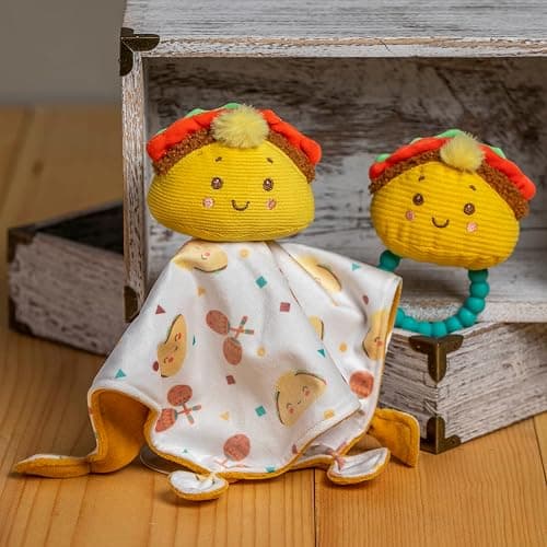 Mary Meyer Sweet Soothie Lovey Security Blanket, 10 x 10-inches, Taco thumbnail 2