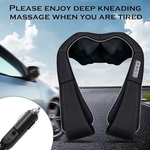 VIKTOR JURGEN Christmas Gifts for Women & Men, Shiatsu Neck and Shoulder Massager with Heat Deep Tissue Kneading Sports Recovery Massagers for Back, Foot, Relaxation Gifts for Wife, Husband, Him, Her thumbnail 8