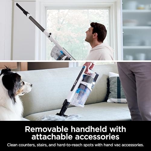 Shark PowerPro Flex Reveal Plus Cordless Vacuum, FloorDetect & Dirt-Reveal Technology, HEPA Filter, for Carpets & Hard Floors, Up to 50-Minute Runtime, Powerful Pet Hair Pickup, Java, IZ382H thumbnail 8