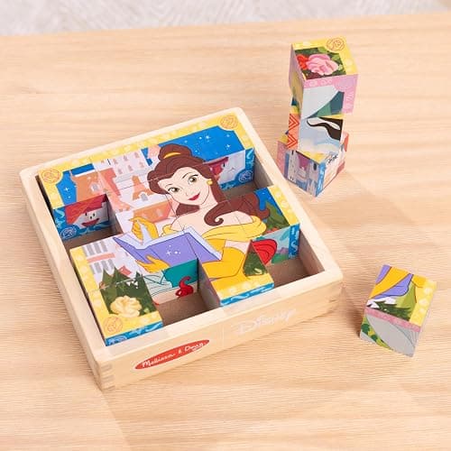 Melissa & Doug Disney Princess Wooden Toy Cube Puzzle Blocks for Boys and for Girls 3+ - FSC Certified thumbnail 9