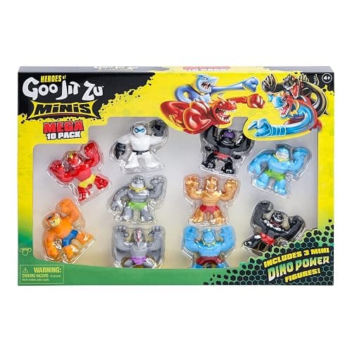 Heroes of Goo Jit Zu Minis, Minis Mega 10 Pack. Stretch, Squish, Battle with 10 Mini in One Pack! thumbnail 2