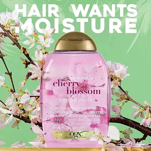 Organix Heavenly Hydration Plus Shampoo, Cherry Blossom, 13 Fluid Ounce thumbnail 7
