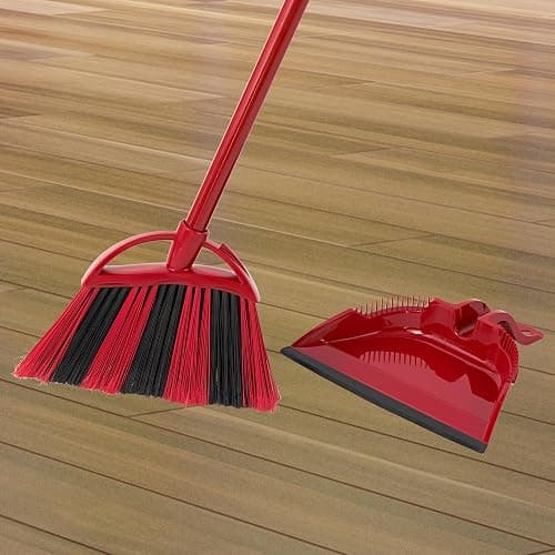 O-Cedar One Sweep Broom & Step-On Dustpan Set | Patented Wave Bristles Remove Over 99% of Dirt in One Pass | Lightweight & Quiet for Pet-Friendly Cleaning thumbnail 6