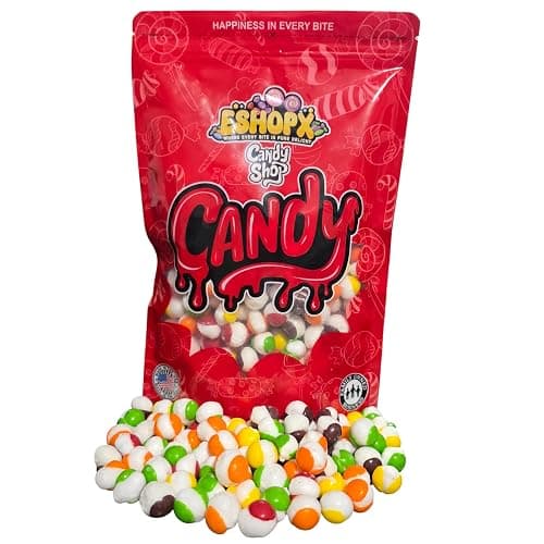EShopX Freeze Dried Candy - 1 pound Bag Premium Freeze-Dried Crunchy Candy with Bursting Fruity Taste (16 oz, Original Rainbow) - Perfect for Gifting & Snacking - Image 1