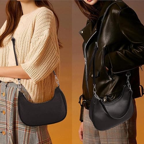 GEMIU Shoulder Bags for Women Cute Hobo Purses Small Underarm Purse with Zipper Closure for Travel and Daily Use thumbnail 2