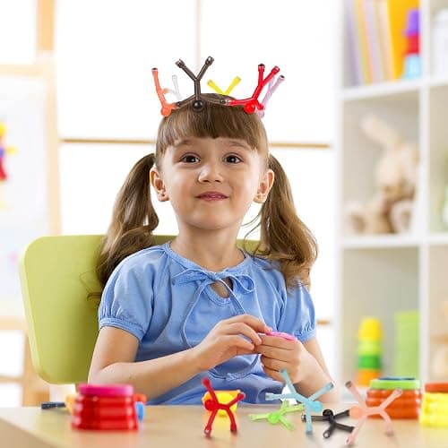 MagMen Magnetic Travel Toys: Stretchy, Fun, and Educational Fidget Toys for Kids and Adults Ages 3 and up 10 Opaque - 10 Piece- Classic Opaque thumbnail 2