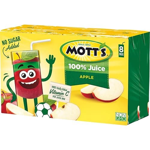 Mott's 100% Original Apple Juice, 6.75 Fl Oz Boxes, 32 Count (4 Packs Of 8), 2 Servings Of Fruit, 100% Fruit Juice, Gluten-free, Caffeine-free, Kosher, Contains No Artificial Colors Or Sweeteners thumbnail 14
