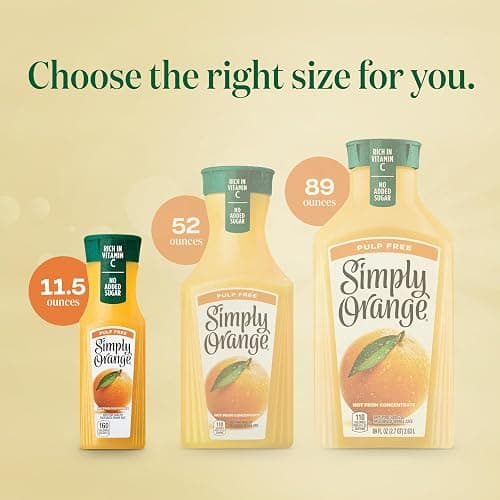 Simply Orange Juice Pulp Free, 11.5 Fl Oz Bottle thumbnail 9