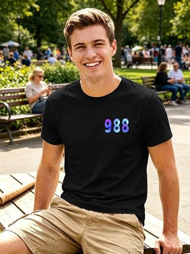 Suicide Prevention Awareness Shirt for Men 988 T Shirt Mental Health Shirts Therapist Inspirational Tees Tops thumbnail 2