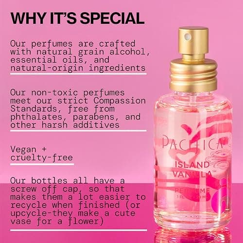 Pacifica Island Vanilla Perfume – Clean Vanilla Fragrance for Women - Warm Tropical Aroma - Long-Lasting Clean Beauty Non Toxic Scent, Vegan & Cruelty-Free, 1 oz Travel-Friendly Spray thumbnail 6